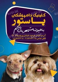دانلود تراکت کیلینیک دامپزشکی پاستور